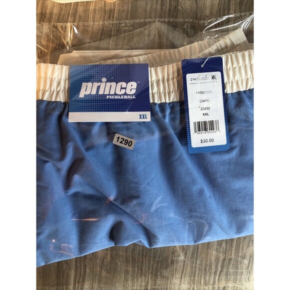 Prince Pickleball Women's Woven Mid-Rise Shorts 4.25" - Light Blue XXL - Picture 7 of 7